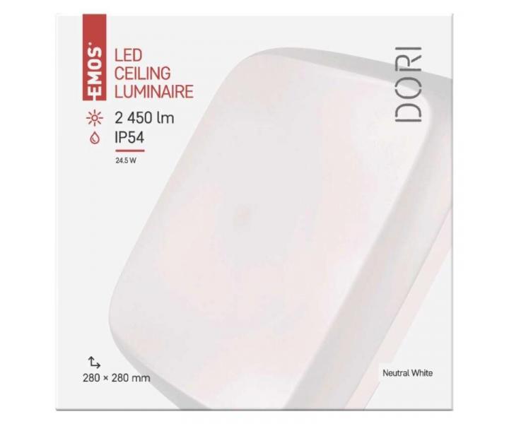 LED pisazen svtidlo Dori, tvercov bl 24,5W n.b.,IP54 Emos ZM4314