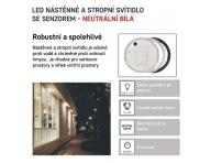 LED pisazen svtidlo ZURI s pohyb. idl., kruhov /b 14W n.b. Emos ZM3231