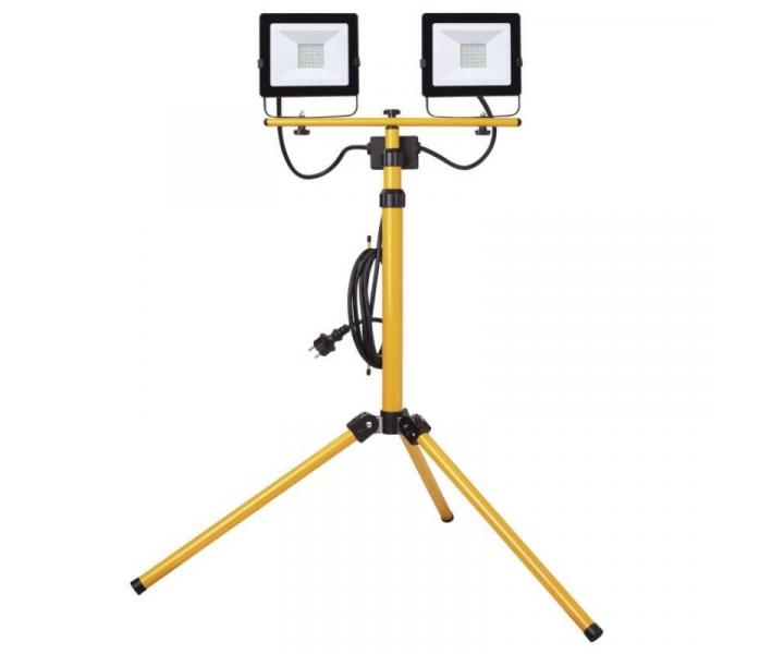 LED reflektor HOBBY SLIM, 2 30W + trojnoka, lut, neutrln bl Emos ZS2231.2