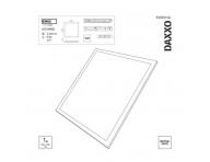 LED panel DAXXO backlit 6060, tvercov vestavn bl, 36W neutr. b. Emos ZB2414