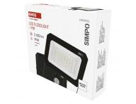 LED reflektor SIMPO s pohybovm idlem, 50 W, ern, neutrln bl Emos ZS2343
