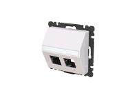 Kryt zsuvky komunikan pm (2x), s upevovacm tmenem ABB Zoni 5014T-A00418 500 - bl