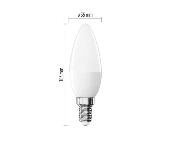 LED rovka svka Emos Classic E14, 6,5 W (60 W), tepl bl