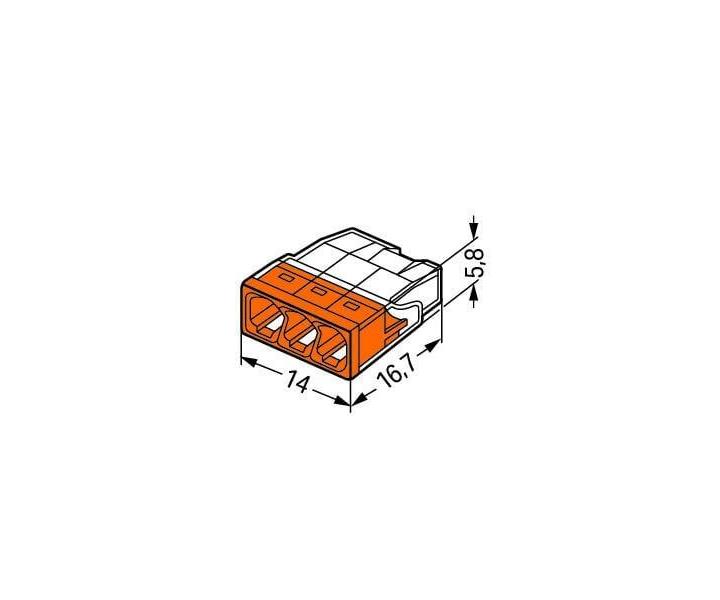 Svorka Wago 2273-203 - 3x2,5 mm2