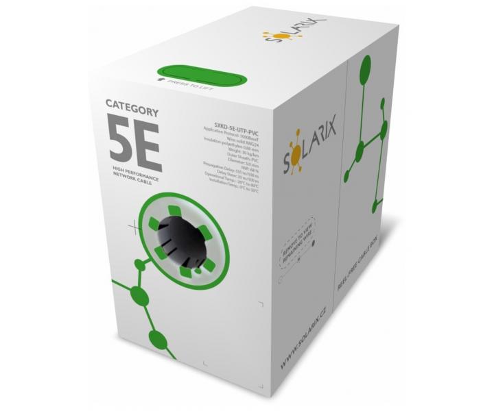 Datov kabel UTP-PVC 5E Solarix SXKD ed