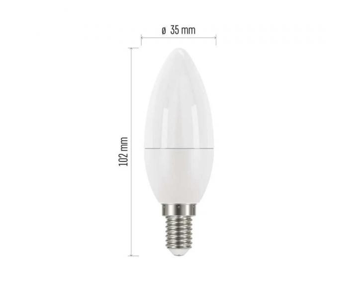 LED rovka Emos Classic ZQ3221, E14, 5 W (40 W), neutrln bl