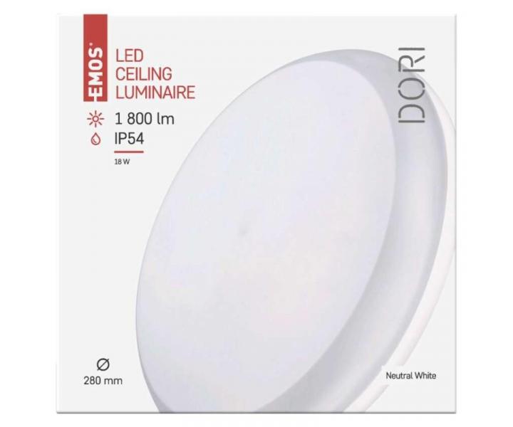 LED pisazen svtidlo DORI, kruhov bl 18W neutr.b., IP54 Emos ZM4311