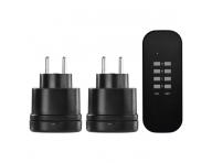 Dlkov ovldan zsuvky IP44, ern Emos P0067