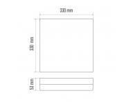 LED pisazen svtidlo TORI, tvercov bl 24W neutr. b., IP54 Emos ZM4324