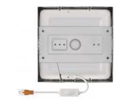 LED pisazen svtidlo NEXXO, tvercov, stbrn, 12,5W, se zmnou CCT Emos ZM6233