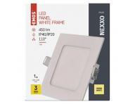 LED vestavn svtidlo NEXXO, tvercov, bl, 7W, tepl bl Emos ZD2124