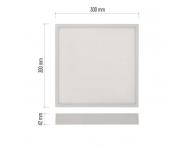 LED pisazen svtidlo NEXXO, tvercov, bl, 28,5W, neutrln bl Emos ZM6155
