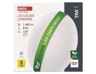 LED pisazen svtidlo TIVI, A CLASS, kruhov bl 8,6W, IP44, neutrln bl Emos ZM3406