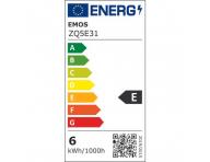 LED rovka Emos Classic A60, E27, 5,8 W (50 W), tepl bl