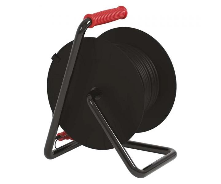 Gumov venkovn prodluovac kabel na bubnu Emos P084253, 4x zsuvka, 230 V, 2,5 mm2, ern, 25 m