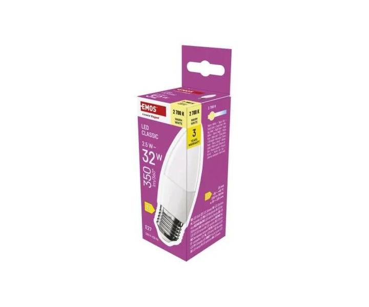 LED rovka svka Emos Classic ZQ4D11, E27, 2,5 W (32 W), tepl bl