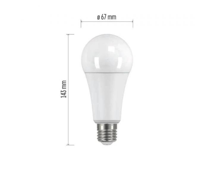 LED rovka Emos Classic A67 ZQ5183, E27, 19 W (150 W), tepl bl