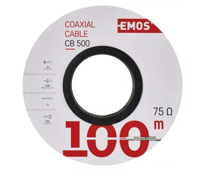 Koaxiln kabel CB500 Emos S5252 - 1 metr