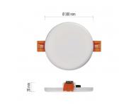 LED vestavn svtidlo VIXXO, kruhov, bl, 7,5W neut. bla, IP65 Emos ZV1122