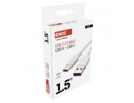 Nabjec a datov kabel USB-A 2.0 / USB-C 2.0, 1,5 m, bl Emos SM7026