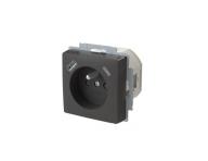 Zsuvka 1nsobn s kolkem, s clonkami, s nabjenm USB-A, USB-C ABB Zoni 5569T-A32357 237 - matn ern