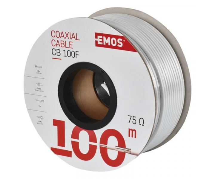 Koaxiln kabel CB100F Emos S5141 - 1 metr