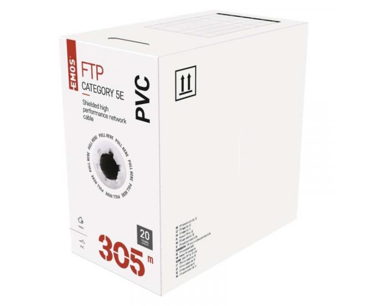 Datov kabel FTP 5E Emos S9221 - 1 metr