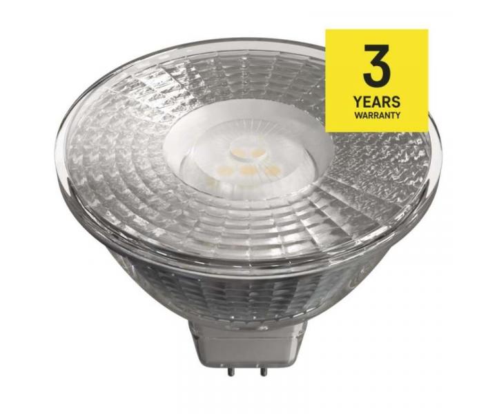 LED rovka Classic MR16 / GU5,3 / 4,5 W (28 W) / 380 lm / tepl bl Emos ZQ8433