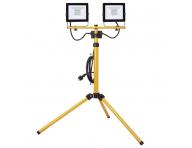 LED reflektor HOBBY SLIM, 2 30W + trojnoka, lut, neutrln bl Emos ZS2231.2