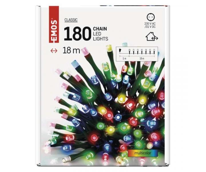 LED vnon etz, 18 m, venkovn i vnitn, multicolor, asova Emos D4AM04