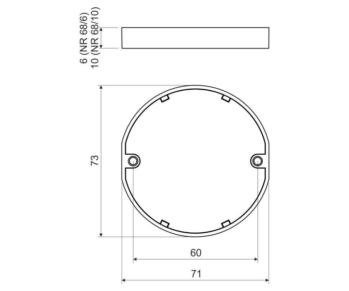 Nstavn rmeek 6 mm Kopos NR 68/6_ZB