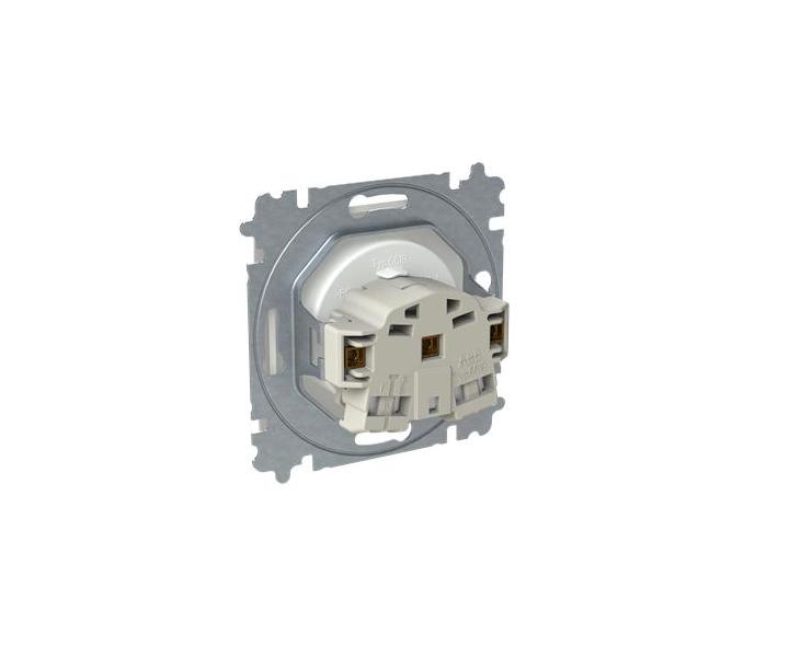 Zsuvka jednonsobn s ochrannm kolkem, s clonkami (typ 6619) ABB Zoni 6619T-A06657 244 - greige