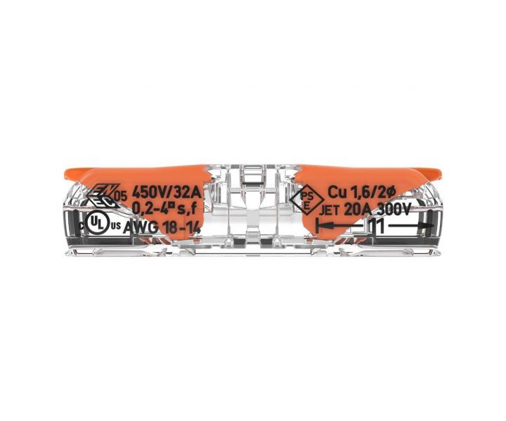 Svorka s pkou spojovac inline Wago 221-2411 - 2x4 mm2