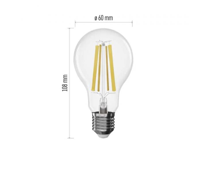 LED rovka Emos Filament A60 ZF5164D, E27, 11 W (100 W), tepl bl - stmvateln