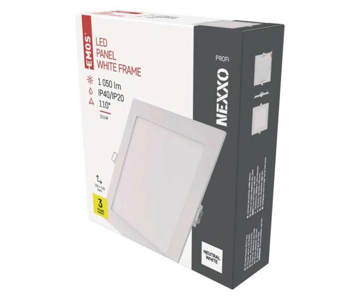 tvercov vestavn LED svtidlo Emos Nexxo ZD2135, 12,5 W, neutrln bl