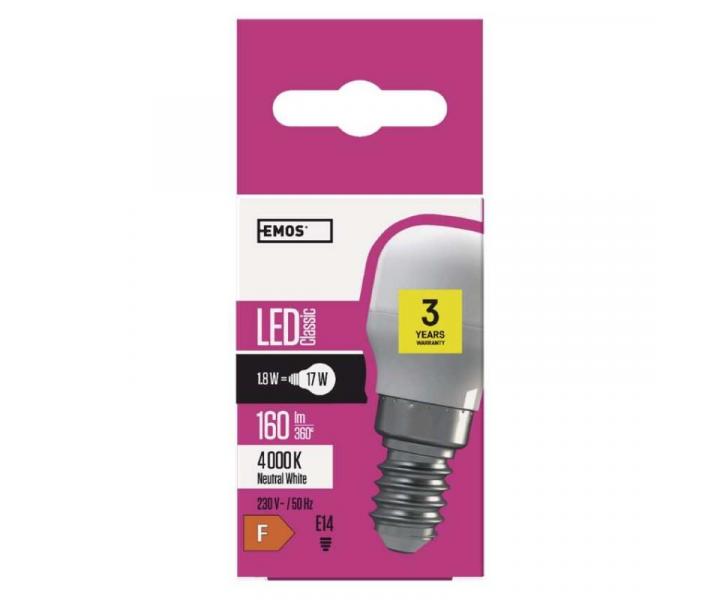 LED rovka do ledniky Classic ST26 / E14 / 1,8 W (17 W) / 160 lm / neutrln bl Emos Z6913