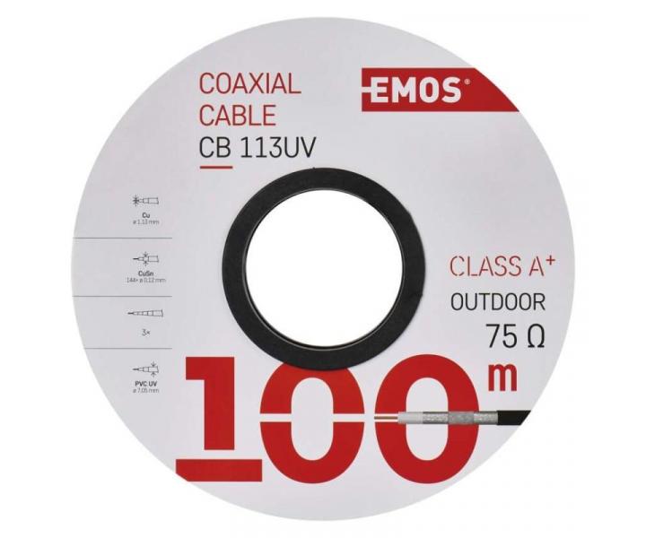Koaxiln kabel CB113UV Emos S5265 - 1 metr