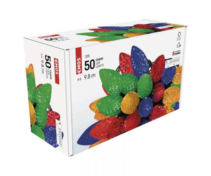 LED vnon etz, barevn rovky, 9,8 m, multicolor, multifunkce Emos D5ZM01
