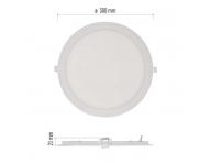 LED vestavn svtidlo NEXXO, kruhov, bl, 25W, tepl bl Emos ZD1154