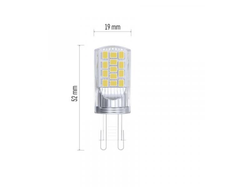 LED rovka Classic JC / G9 / 4 W (40 W) / 470 lm / neutrln bl Emos ZQ9545