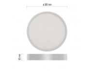 LED pisazen svtidlo NEXXO, kruhov, bl, 28,5W, neutrln bl Emos ZM5155