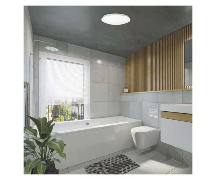 LED pisazen svtidlo TIVI, A CLASS, kruhov bl 5,5W, IP44, neutrln bl Emos ZM3405