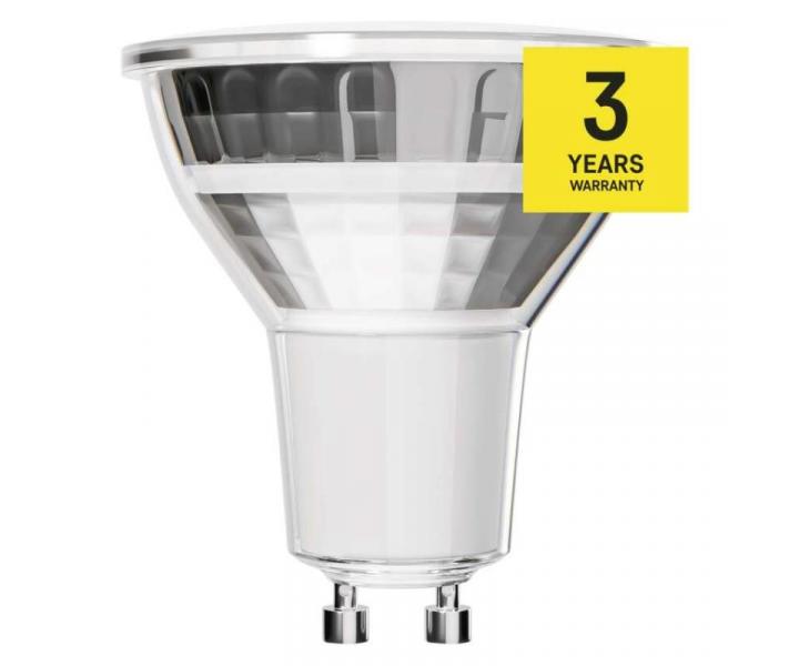 LED rovka Classic MR16 stbrn/ GU10 / 3 W (32 W) / 345 lm / neutrln bl Emos ZQ8E18