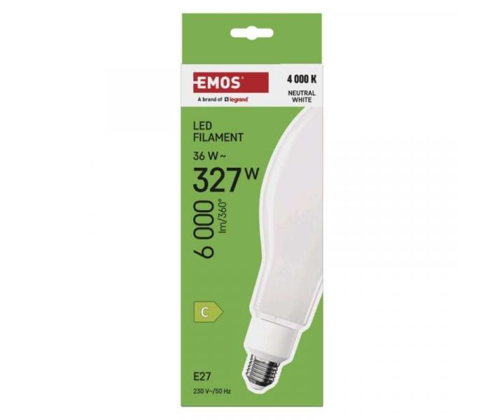 LED rovka Filament ED90 / E27 / 36 W (327 W) / 6 000 lm / neutrln bl Emos ZF5751