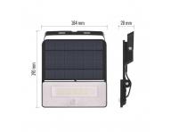 Solrn LED reflektor s pohybovm idlem Emos Solo ZG122S, IP54, 1600 lm, ern - neutrln bl