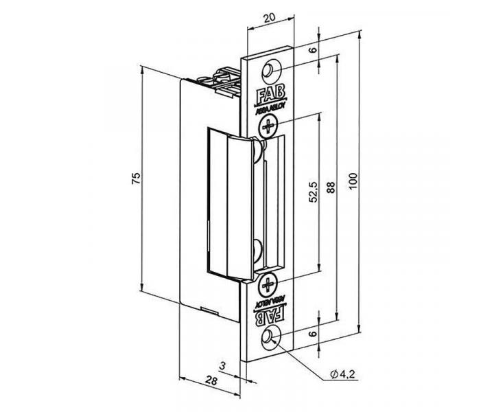 Elektrick zmek Assa Abloy BeFo Klasik 511, 5-12 V