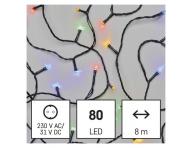 LED vnon etz, 8 m, venkovn i vnitn, multicolor, asova Emos D4AM02