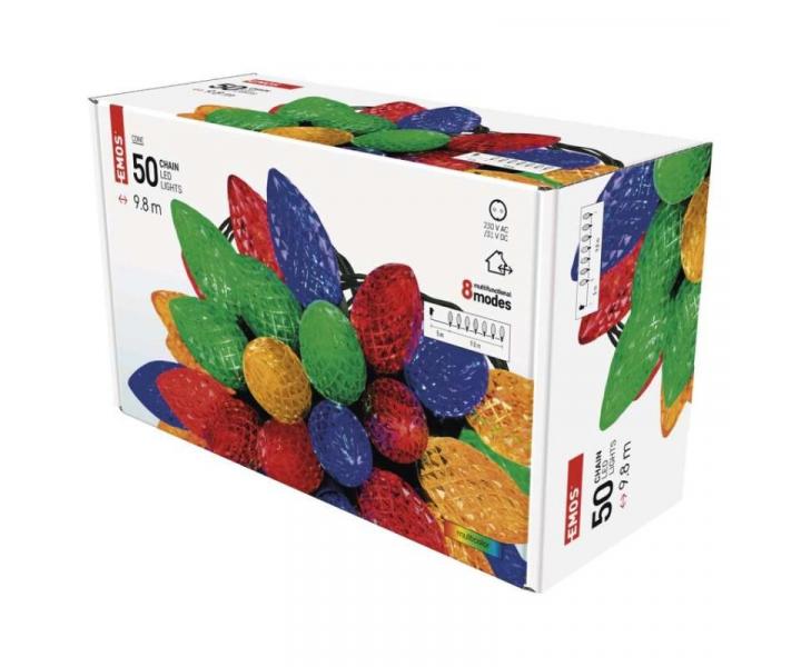LED vnon etz, barevn rovky, 9,8 m, multicolor, multifunkce Emos D5ZM01
