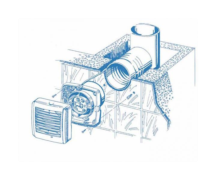 Axiln ventiltor se spnaem Blauberg Auto 100 a automatickou aluzi