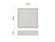 LED pisazen svtidlo NEXXO, tvercov, bl, 12,5W, neutrln bl Emos ZM6135